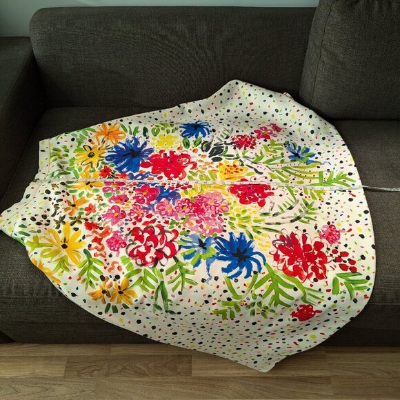 Christopher Kane Floral Midi Skirt | Recycled Satin | Runway - Picture 6 of 9